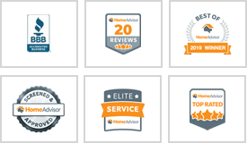 A series of badges for home advisor